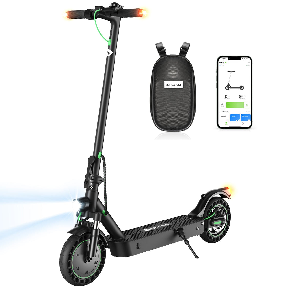 isinwheel S9 Max Commuter Electric Scooter commuter scale view