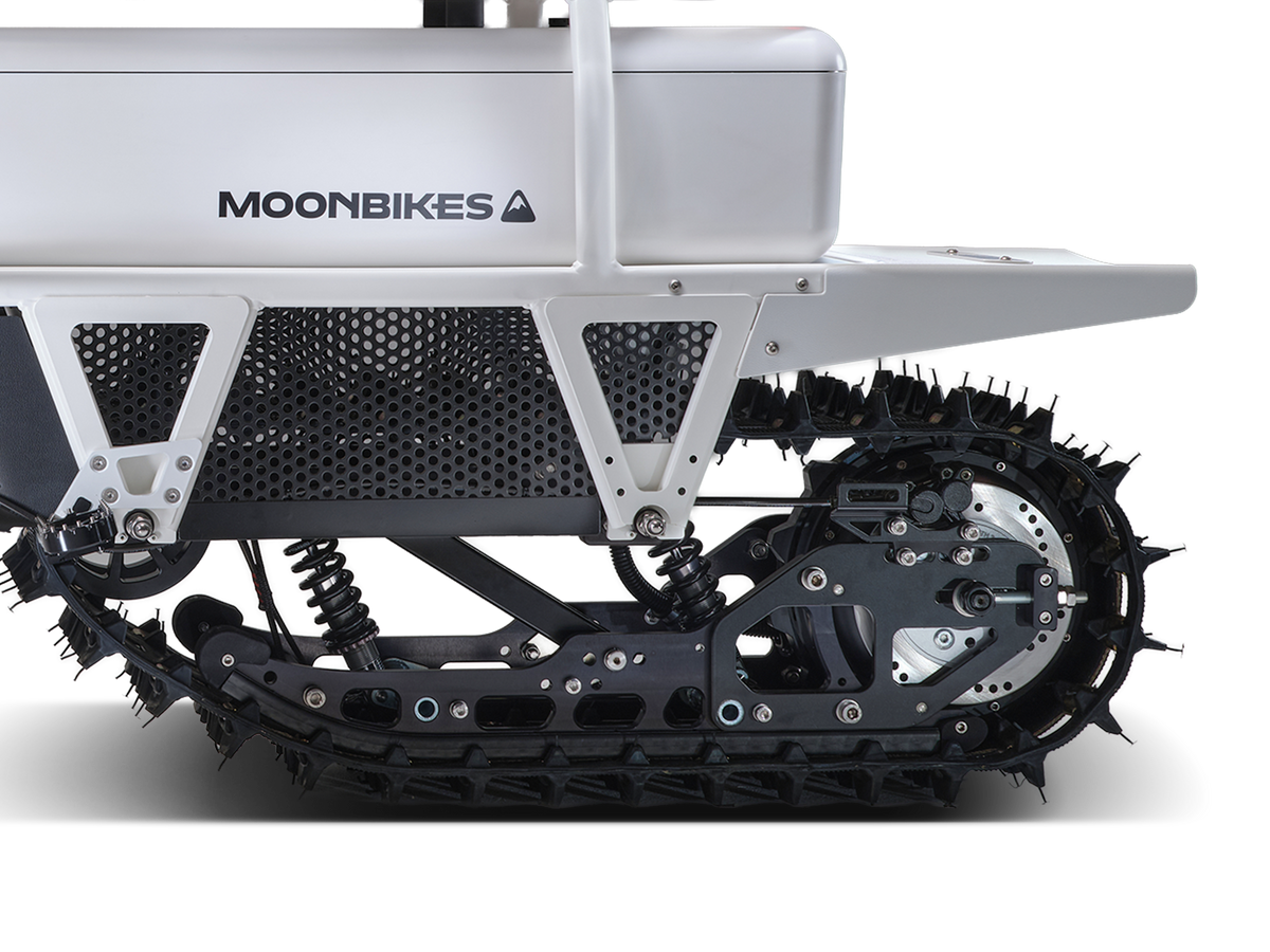 Moonbike rear motor detail.