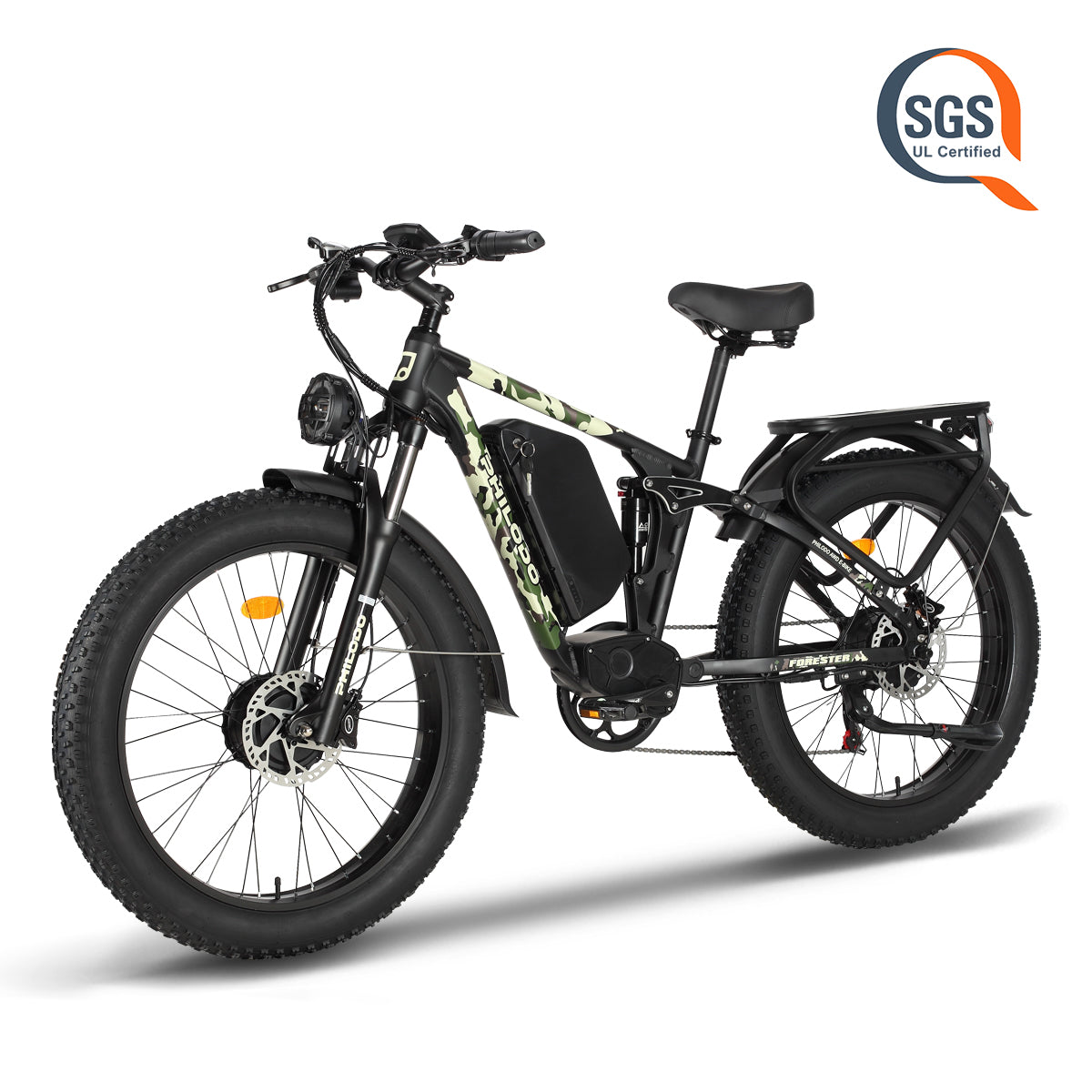 Philodo Forester 60V Dual Motor Full-Suspension Electric Bike, official Philodo image 5