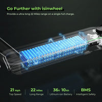 isinwheel S9 Max Commuter Electric Scooter rear shock absorbers