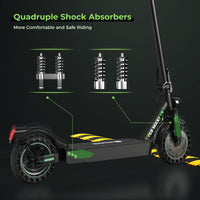 isinwheel S9 Max Commuter Electric Scooter front shock absorbers