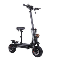 Freeboy J30 MAX electric scooter with optional seat, front suspension and disc brake rotors