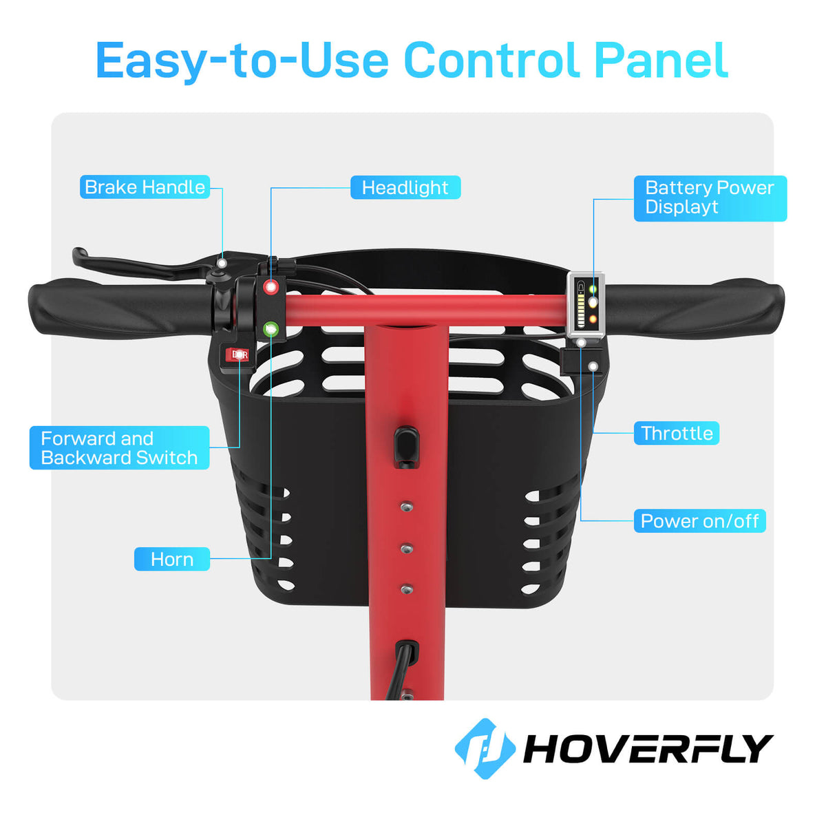 Hoverfly T3 Foldable 3-Wheel Mobility Scooter | 13-Mile Claim — alternate product view
