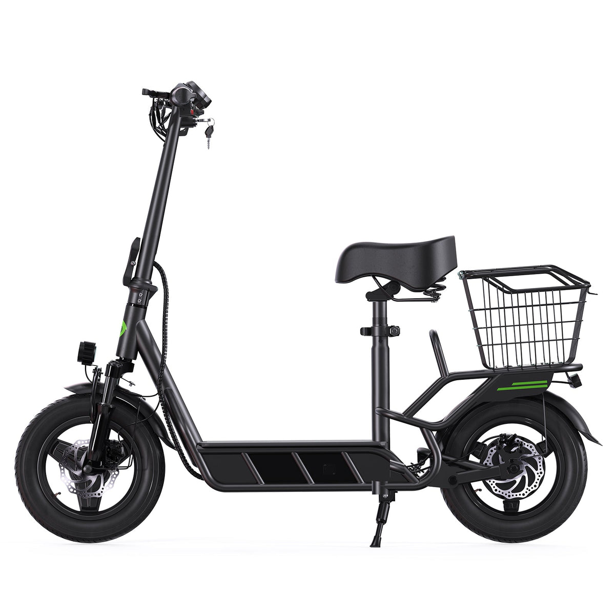 isinwheel Hyper X Seated Electric Scooter cockpit display and controls
