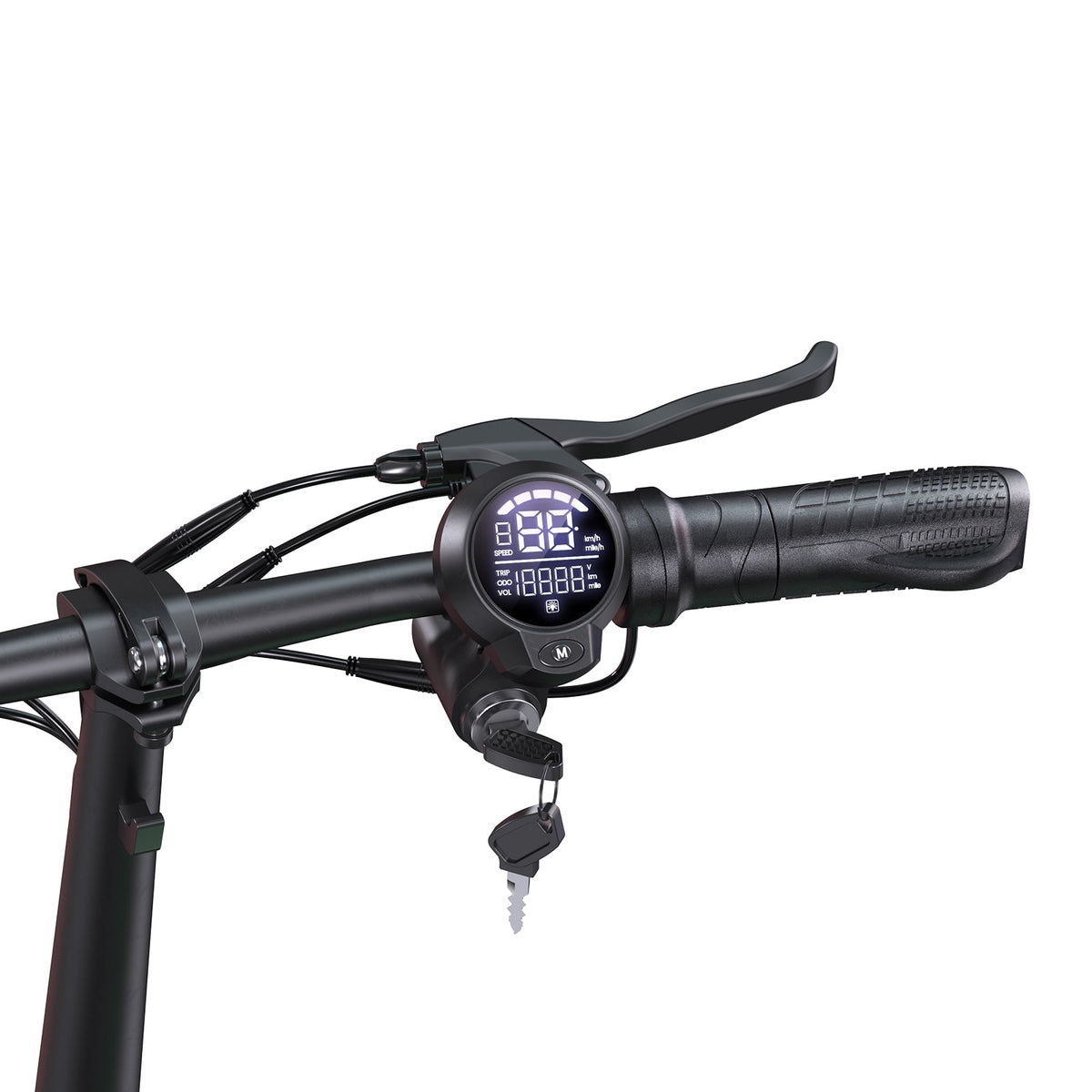 isinwheel Hyper X Seated Electric Scooter headlight and rear light