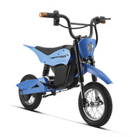 HappyRun K20 kids electric bike ages 3-10: 250W hub motor, throttle plus pedal assist, adjustable seat, removable training wheels, aluminum frame, front hand brake plus rear coaster brake