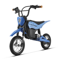 HappyRun K20 kids electric bike ages 3-10: 250W hub motor, throttle plus pedal assist, adjustable seat, removable training wheels, aluminum frame, front hand brake plus rear coaster brake