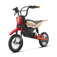 HappyRun K20 kids electric bike ages 3-10: 250W hub motor, throttle plus pedal assist, adjustable seat, removable training wheels, aluminum frame, front hand brake plus rear coaster brake