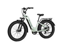 Pale-green Velowave Ranger Step-Thru 3.0 studio rear three-quarter view