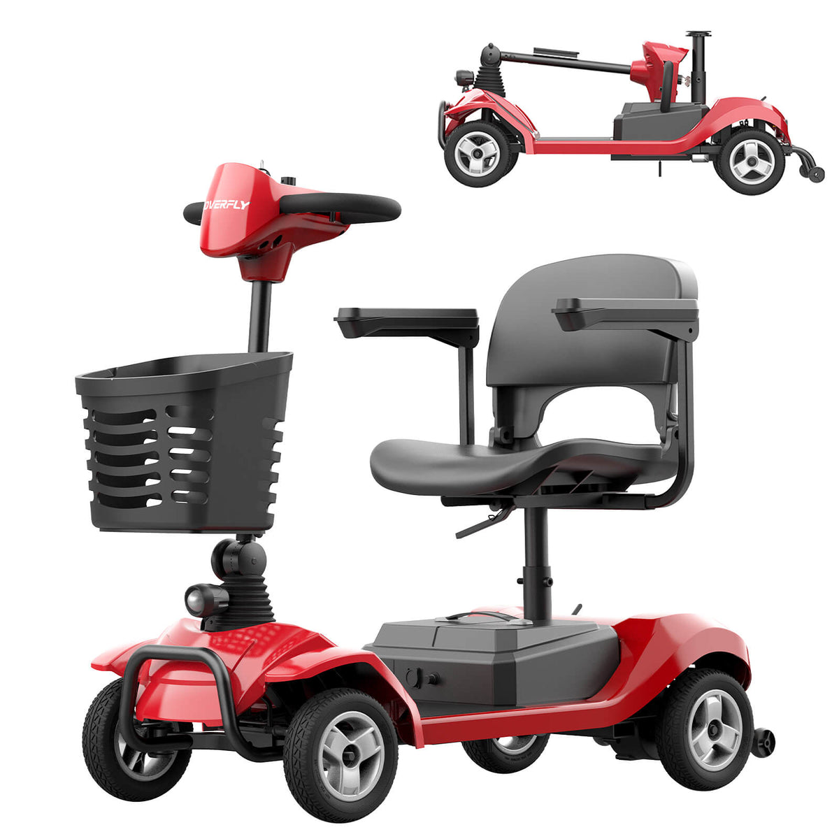 Hoverfly T4 4-Wheel Mobility Scooter | 330-lb Capacity — alternate product view
