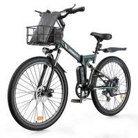 isinwheel M40 Folding Electric Bike Carbon Black lifestyle view
