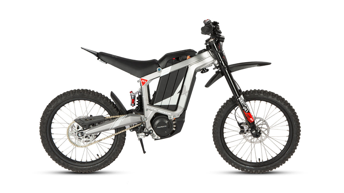 EUNORAU x RERODE R1-19 Silver electric dirt bike right-side profile