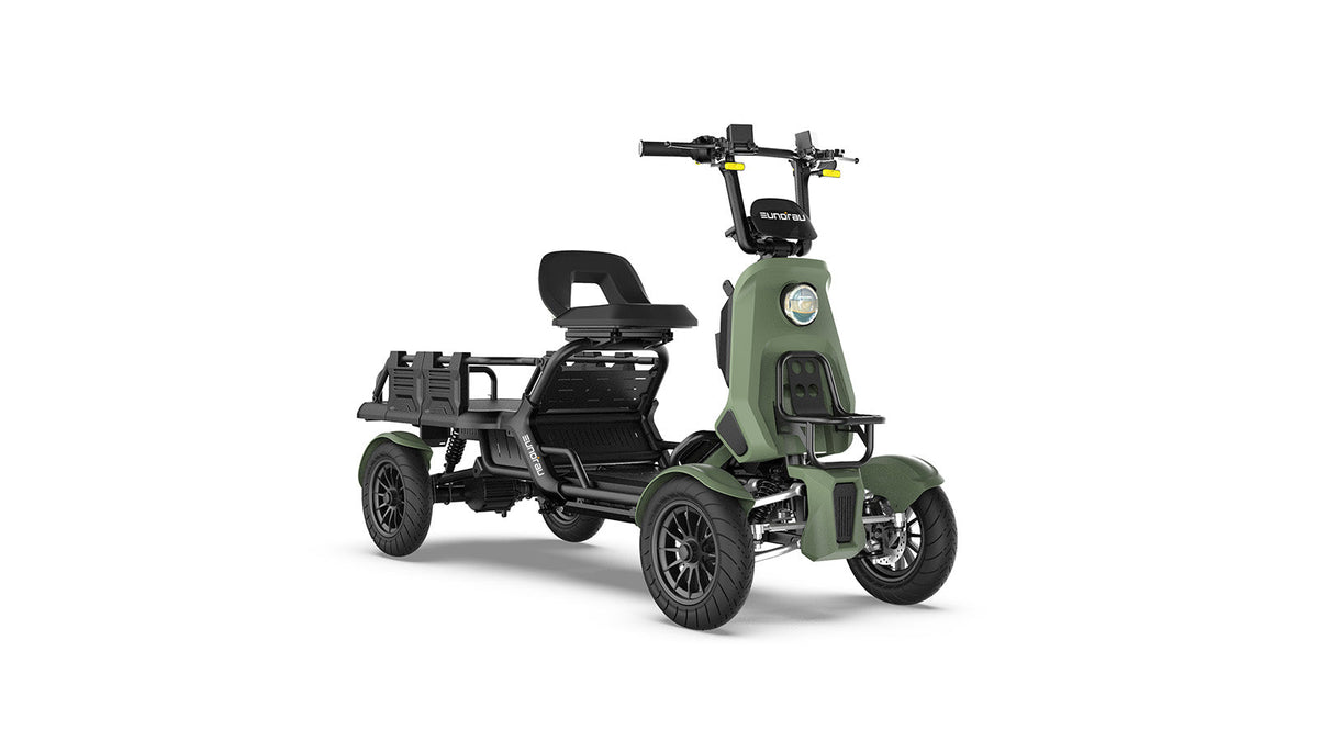 Army Green EUNORAU S1000 Utility Vehicle four-wheel cargo quad