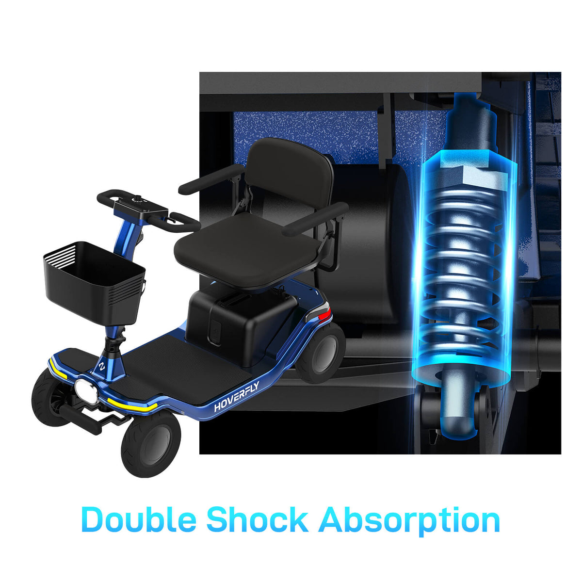 Hoverfly T5 4-Wheel Mobility Scooter | 16.8-Mile Claim — alternate product view