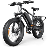 Front three-quarter view of the black isinwheel M10Pro fat tire electric bike