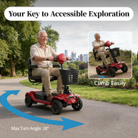 Hoverfly T4 4-Wheel Mobility Scooter | 330-lb Capacity — alternate product view