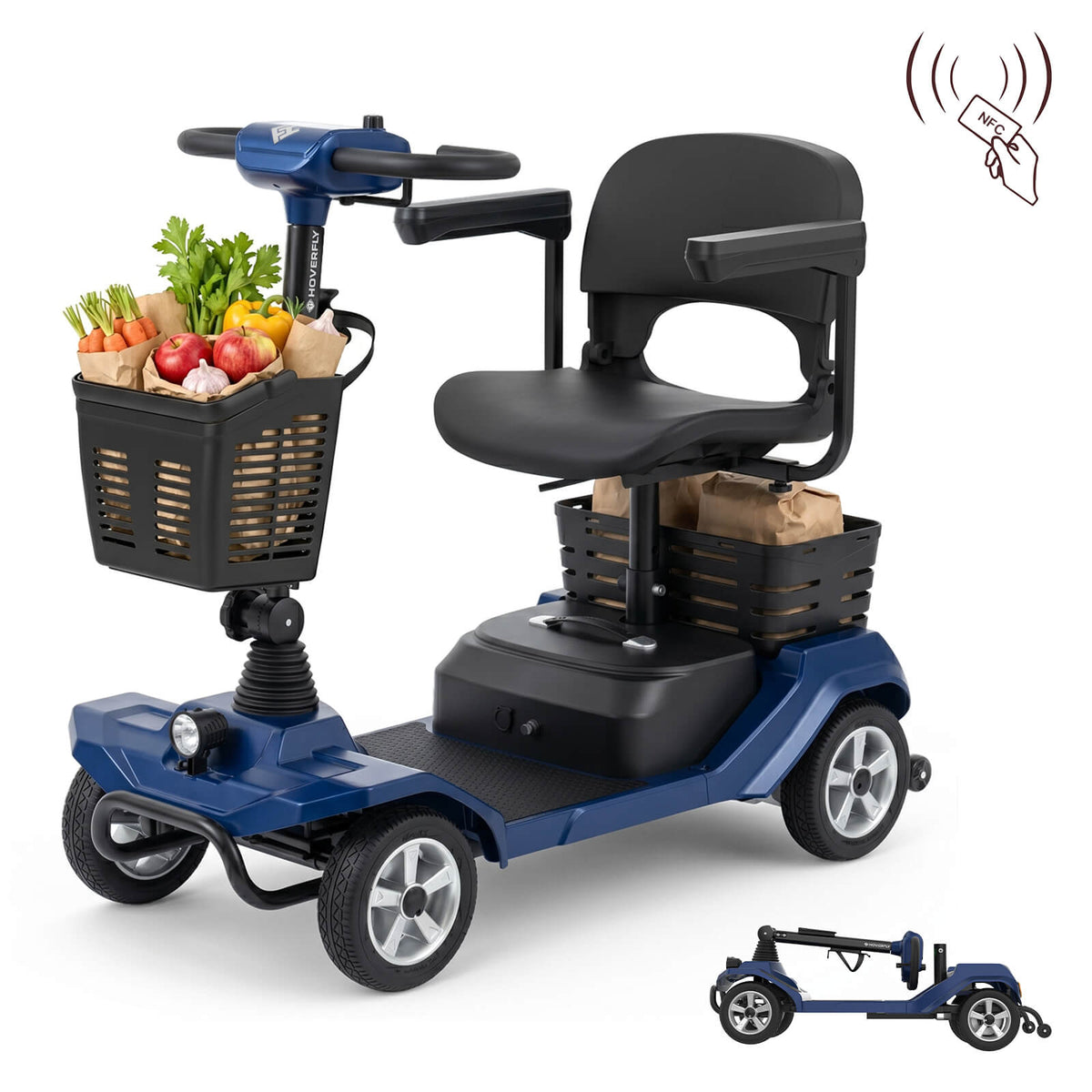 Hoverfly T4 4-Wheel Mobility Scooter | 330-lb Capacity — alternate product view
