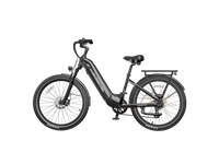 Heybike Hybrid Class 2/3 electric commuter bike with 750W rated rear-hub motor, 27.5 by 2.4 inch KENDA tires, Tektro hydraulic disc brakes, Shimano Altus 8-speed gearing, 6061 aluminum frame, hydraulic front fork, integrated turn-signal lighting, and an 864Wh battery on a UL 2849 certified electrical system