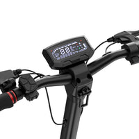 iScooter iX7 Pro dual-motor off-road folding electric scooter: dual 1200W motors (2400W peak combined), 38 mph top speed, 720Wh battery, 10-inch tubeless off-road tires, dual suspension, EABS plus double disc brakes, turn lights, ambient lights, 65.5 lb folded, 330 lb max load