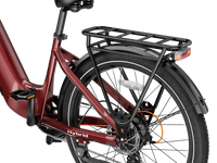 Heybike Hybrid Class 2/3 electric commuter bike with 750W rated rear-hub motor, 27.5 by 2.4 inch KENDA tires, Tektro hydraulic disc brakes, Shimano Altus 8-speed gearing, 6061 aluminum frame, hydraulic front fork, integrated turn-signal lighting, and an 864Wh battery on a UL 2849 certified electrical system