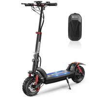 GT2 shown with its removable handlebar bag positioned beside the scooter