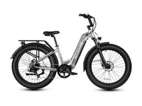Black Velowave Ranger Step-Thru 3.0 electric bike studio left-side view