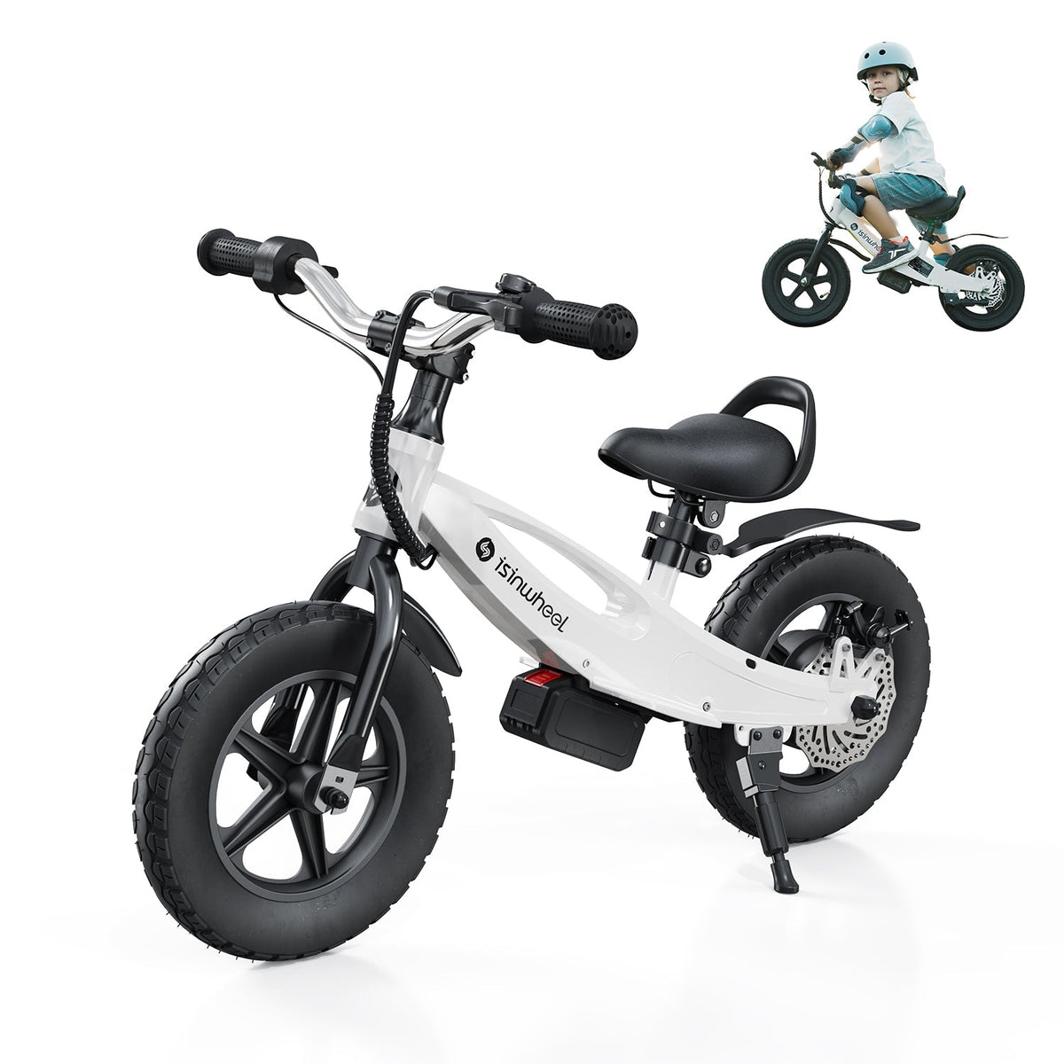 isinwheel SK12 Kids Electric Balance Bike adjustable seat height