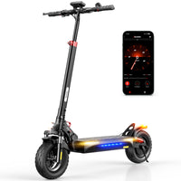 iScooter iX3 800W budget off-road folding electric scooter: 48V peak 800W brushless rear motor, 24 mph, 720Wh battery, 10-inch off-road pneumatic tires, dual disc + E-ABS, dual suspension, turn signal indicator, 52.2 lb folded, IPX4
