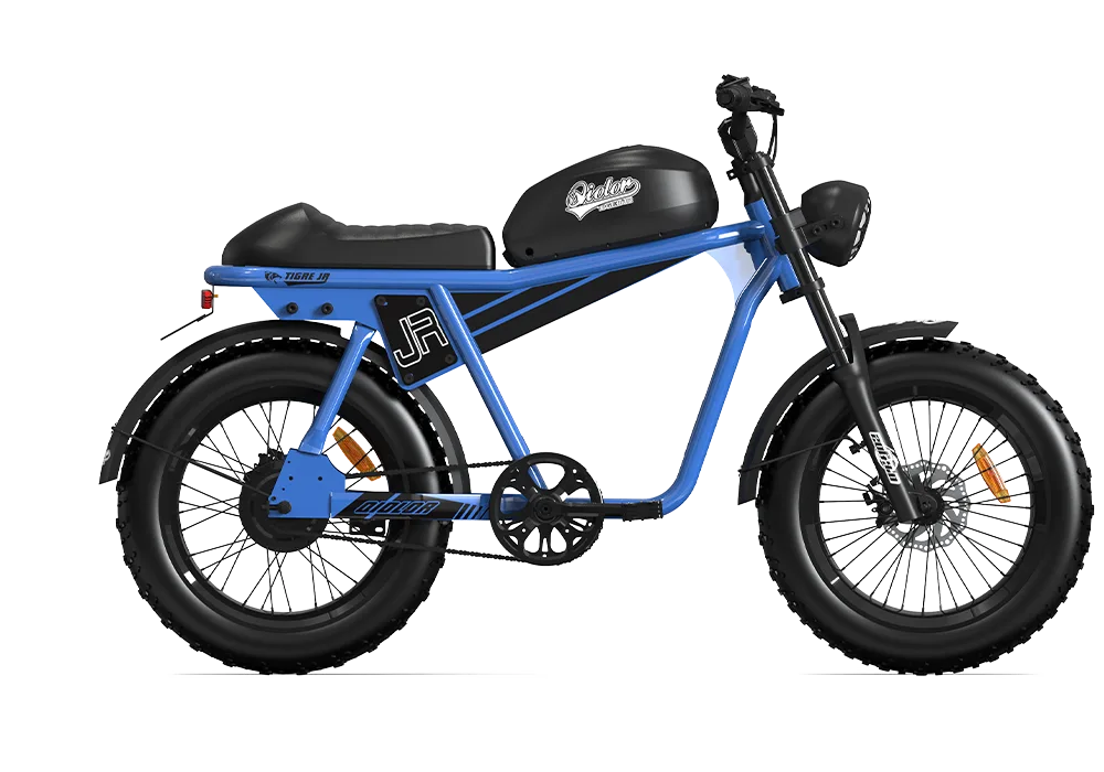 QIOLOR Tiger JR electric bike riding position and frame