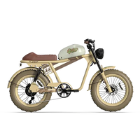 QIOLOR Tiger RE yellow retro electric bike front view