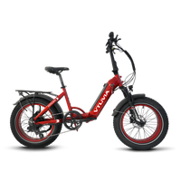 VTUVIA SX20 red step-through folding bike view