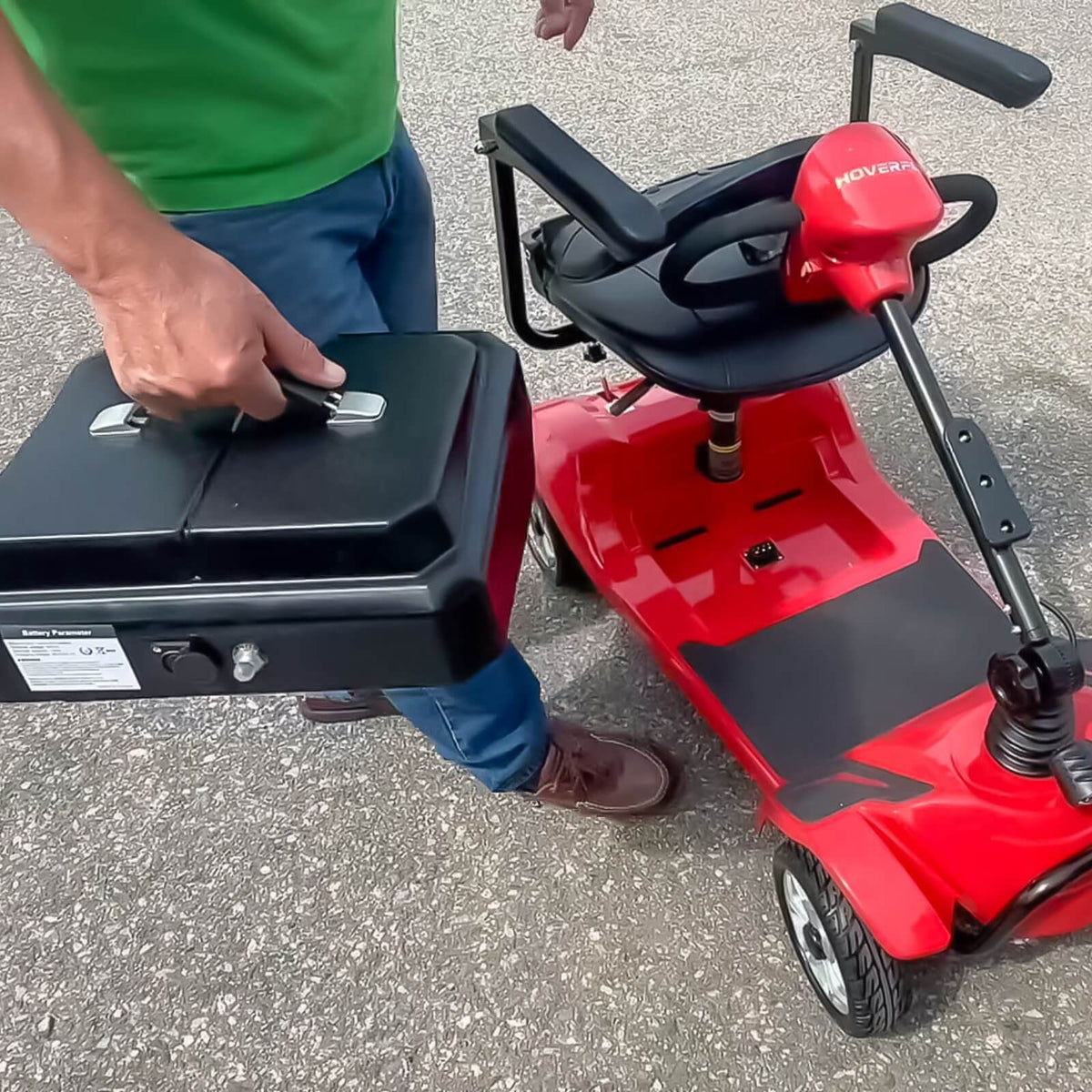 Hoverfly T4 4-Wheel Mobility Scooter | 330-lb Capacity — specification or detail view