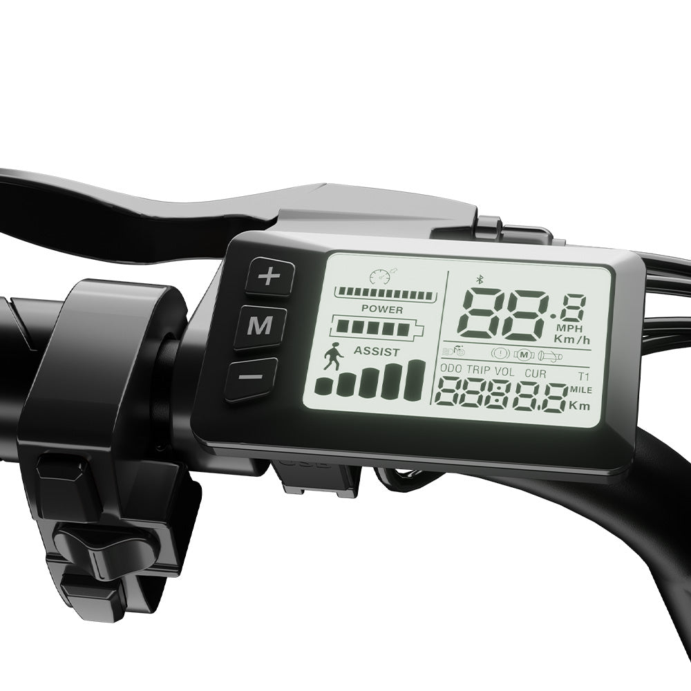 Run Mini LCD dashboard with speed, battery, and trip information