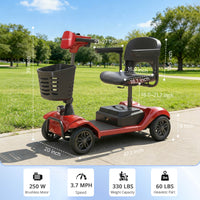 Hoverfly T4 4-Wheel Mobility Scooter | 330-lb Capacity — alternate product view