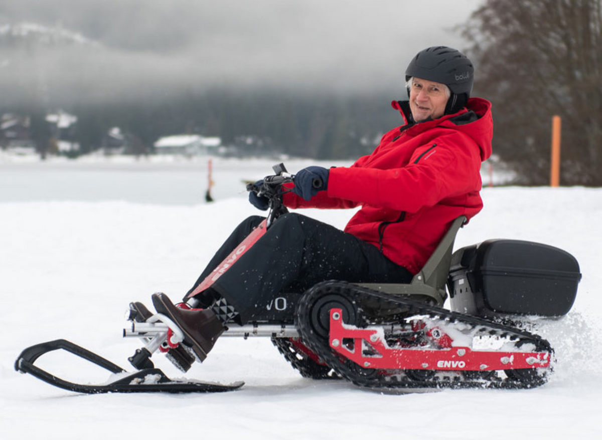 ENVO SnowKart rear track component view.