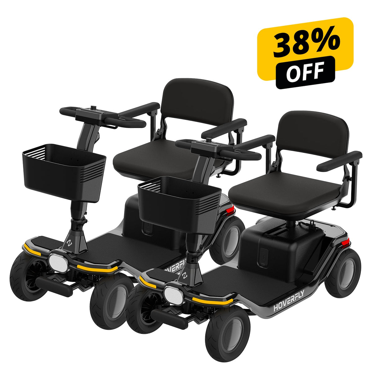 2-Pack Hoverfly T5 Four-Wheel Mobility Scooters official Hoverfly image 7