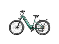 Heybike Hybrid Class 2/3 electric commuter bike with 750W rated rear-hub motor, 27.5 by 2.4 inch KENDA tires, Tektro hydraulic disc brakes, Shimano Altus 8-speed gearing, 6061 aluminum frame, hydraulic front fork, integrated turn-signal lighting, and an 864Wh battery on a UL 2849 certified electrical system