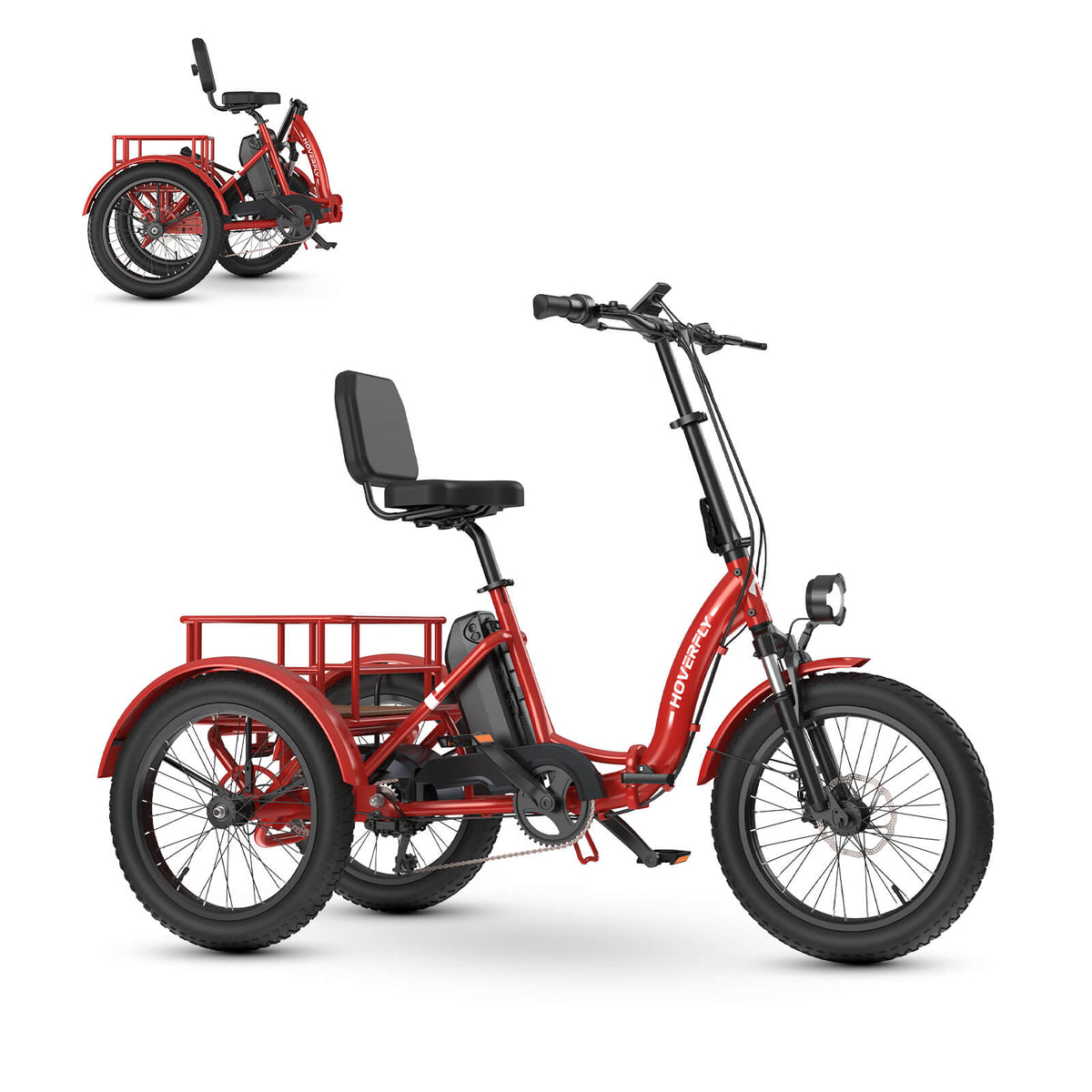 Hoverfly ET1 Folding Electric Trike | 500W, 60-Mile Claim — alternate product view