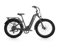 Morandi Green Velowave Ranger Step-Thru 2.0 electric bike on white background