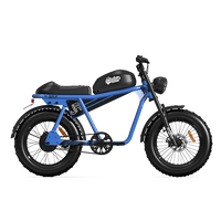 QIOLOR Tiger JR black moped-style electric bike side view