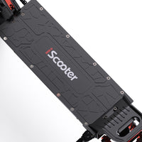 iScooter iX5S 1000W off-road electric scooter: 28 mph, 40-mile range, 11-inch off-road tubeless tires, dual suspension, EABS plus double disc brakes, IPX4 water resistance, 60 lb folded, 330 lb max load