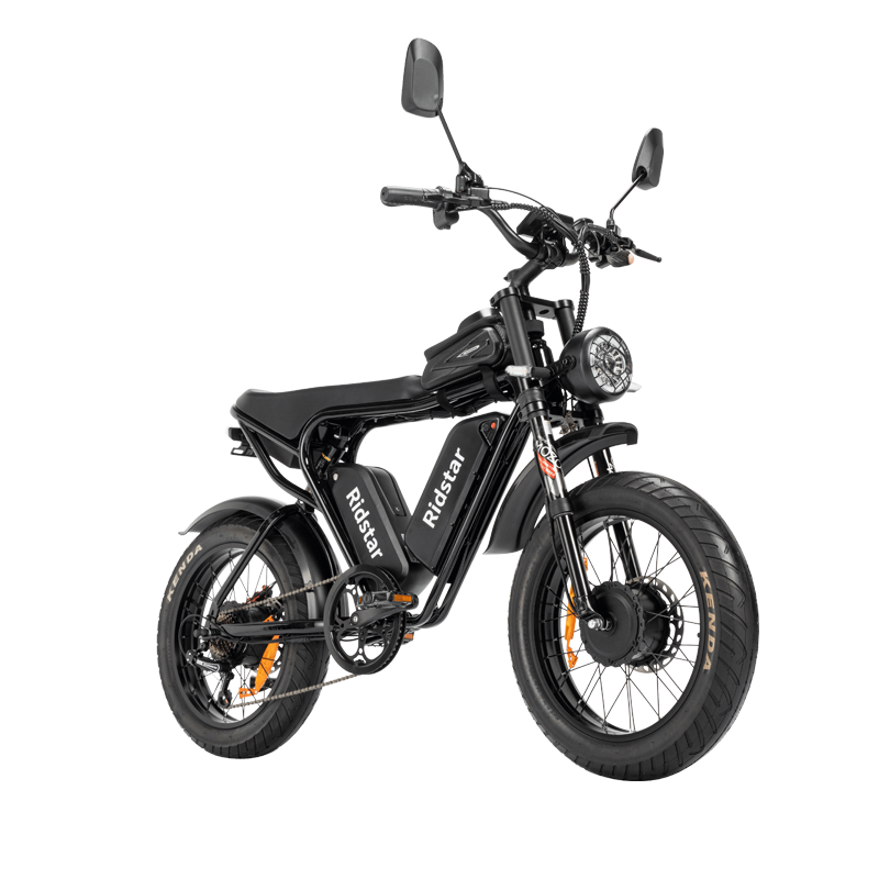 Ridstar Q20 Pro Dual-Motor Electric Bike rear suspension detail