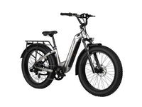 Black Velowave Ranger Step-Thru 3.0 electric bike studio three-quarter view