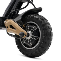 Circooter Cruiser Pro 2400W dual-motor off-road electric scooter with 11-inch pneumatic off-road tires, dual hydraulic suspension front and rear, hydraulic disc brakes, extra-wide deck, UL 2272 certified electrical system, and a 38 mph top-speed claim