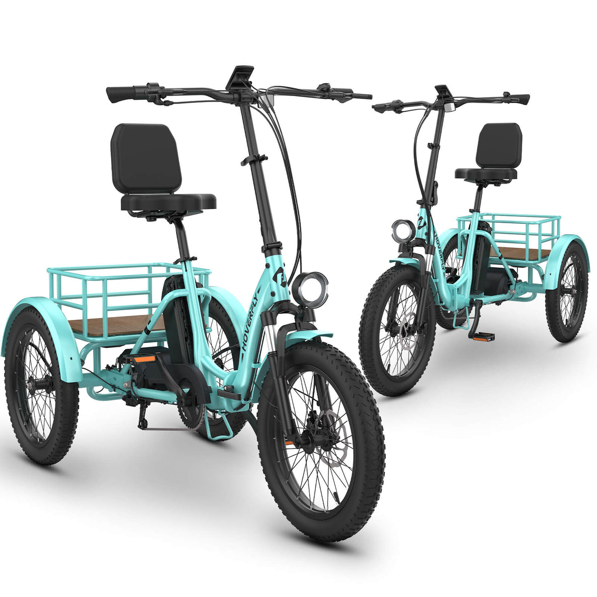2-Pack Hoverfly ET1 Folding Electric Trikes | 500W — alternate product view