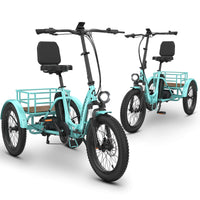 2-Pack Hoverfly ET1 Folding Electric Trikes | 500W — alternate product view