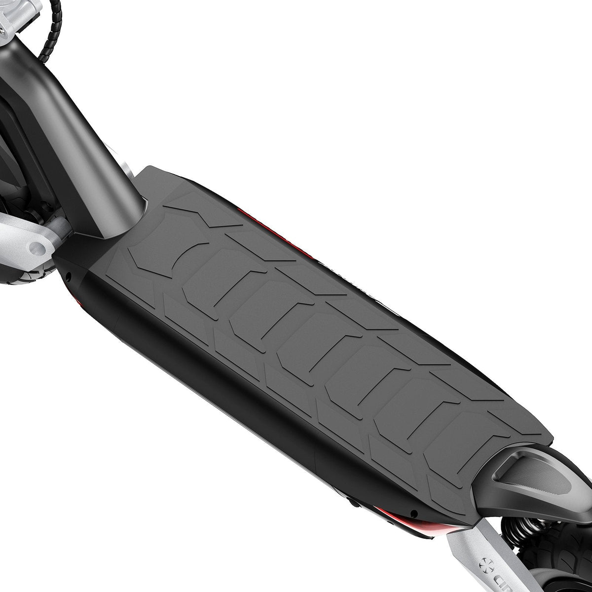 Circooter Raptor Pro 1600W dual-motor off-road electric scooter: 28 mph, 31-mile range, 11-inch pneumatic off-road tires, dual suspension, EABS plus dual disc brakes, UL 2272 SGS certified, IPX4, 63 lb, 330 lb max load
