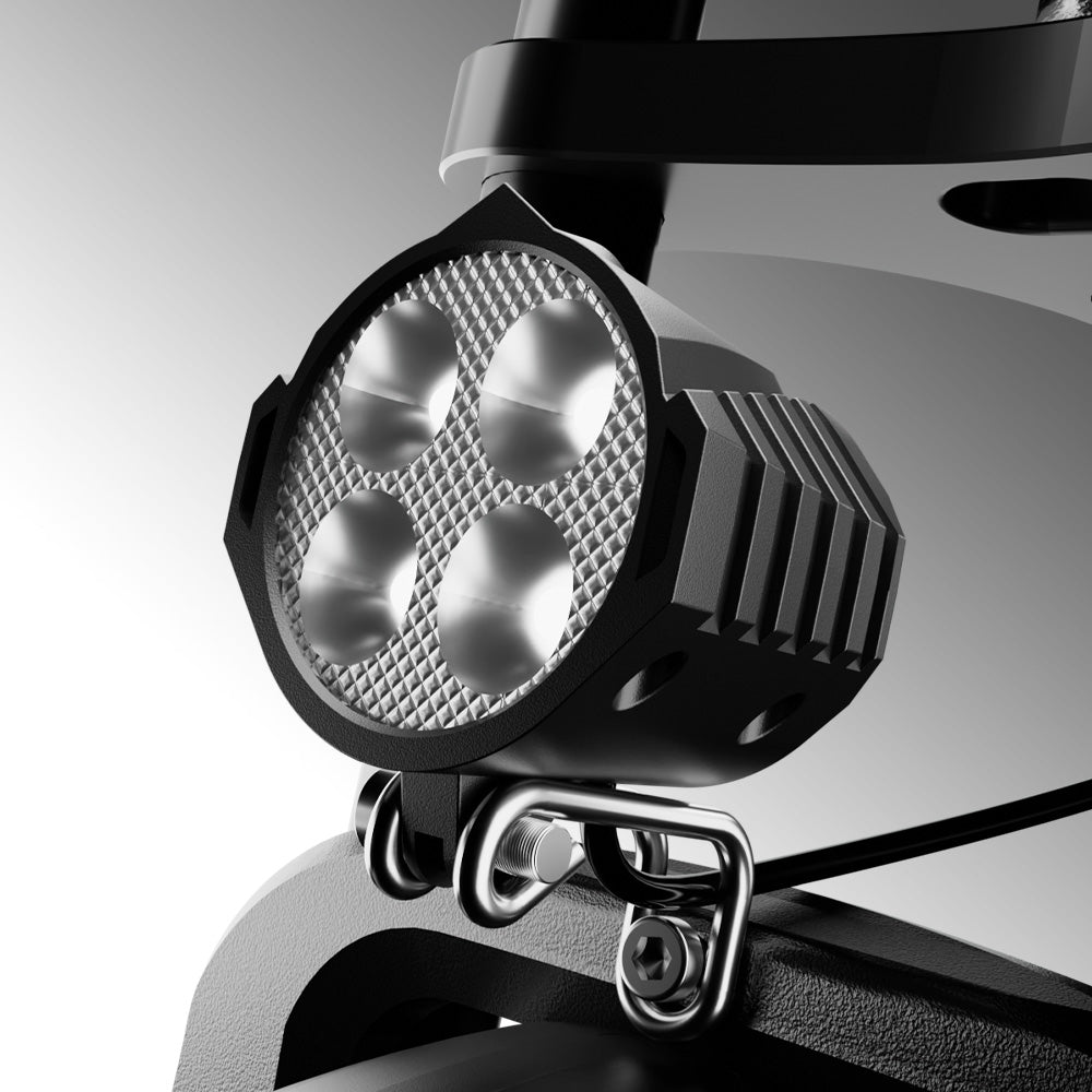 Four-lens LED headlight on the Run Mini