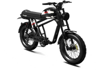 Black QIOLOR Tiger Plus three-quarter view with fat tires, bench seat and suspension
