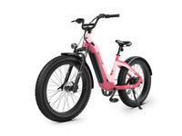 Macaron Pink Velowave Grace 2.0 Step-Thru electric bike front three-quarter view